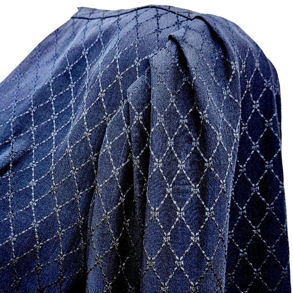 1980s Emanuel Ungaro Parelle Paris Black Silk Jacquard Peplum Jacket w/ Big Shou - Picture 10 of 13